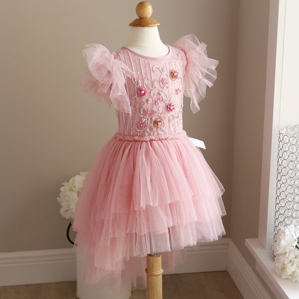 Tutu Du Monde Blush Pink Peach Blossom Tutu Dress Party Portrait NWT